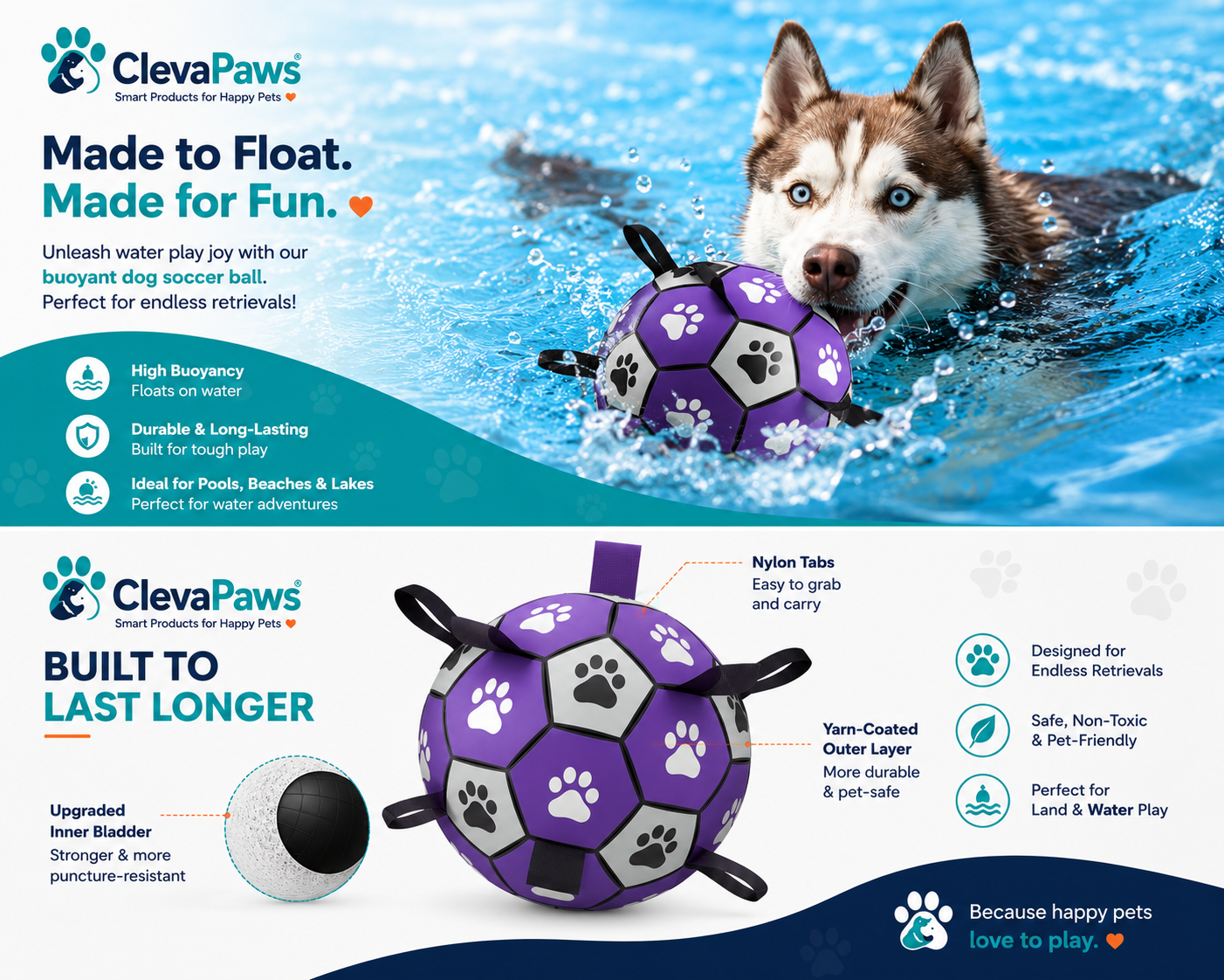 Float & Fetch Soccer Ball